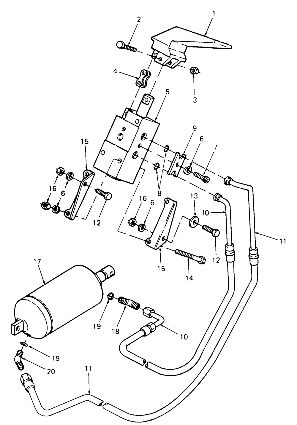 Hydraulic Lift/Controls Diagram and Parts List for 2284 864501-899000-145734100-146734100-14A734100 Cub Cadet Lawn Tractor